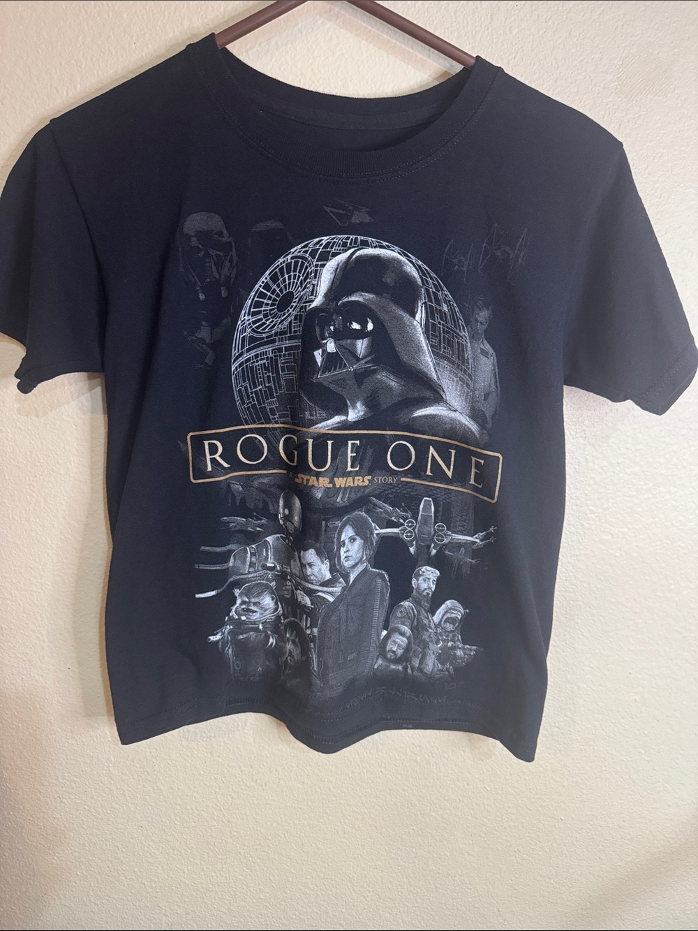 Star Wars Rogue One Black Graphic Kids T-Shirt